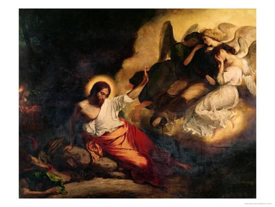 Delacroix Christ in Garden of Olives 